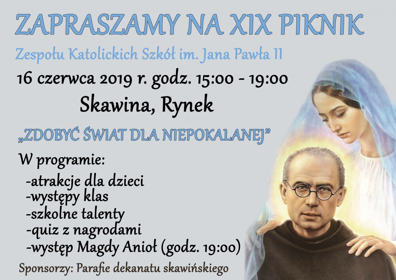 Skawina Piknik szkolny i koncert Magdy Anioł